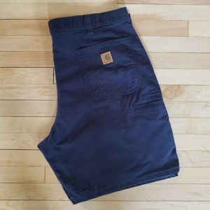 Carhartt Men's Carpenter Utility Canvas Work Navy Shorts Size 40